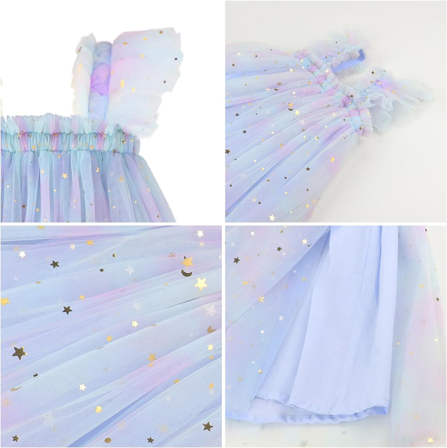 AGQT Baby Girls Tutu Dress Tulle Sundress Size 9M-5T
