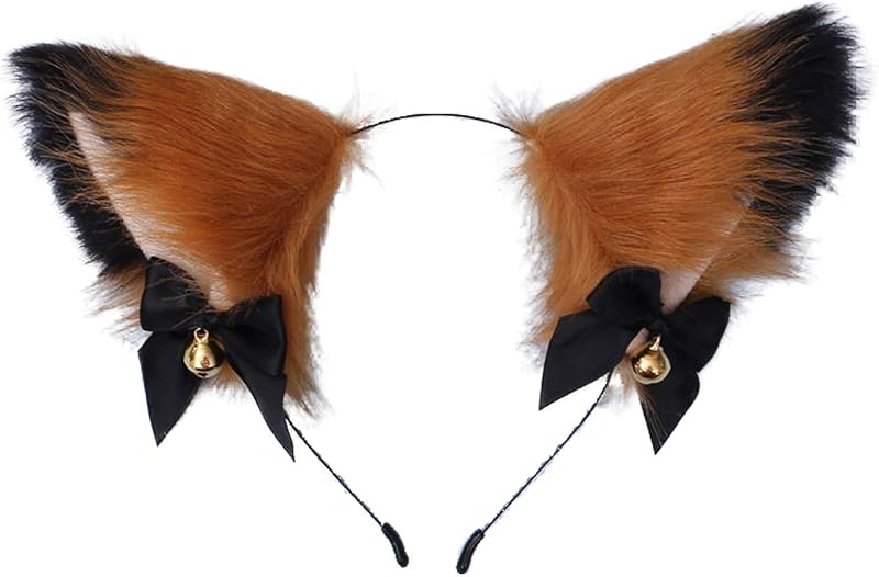 Faylay Cosplay Girl Plush Furry Cat Ears Headwear Accessory for Cam Girl Party