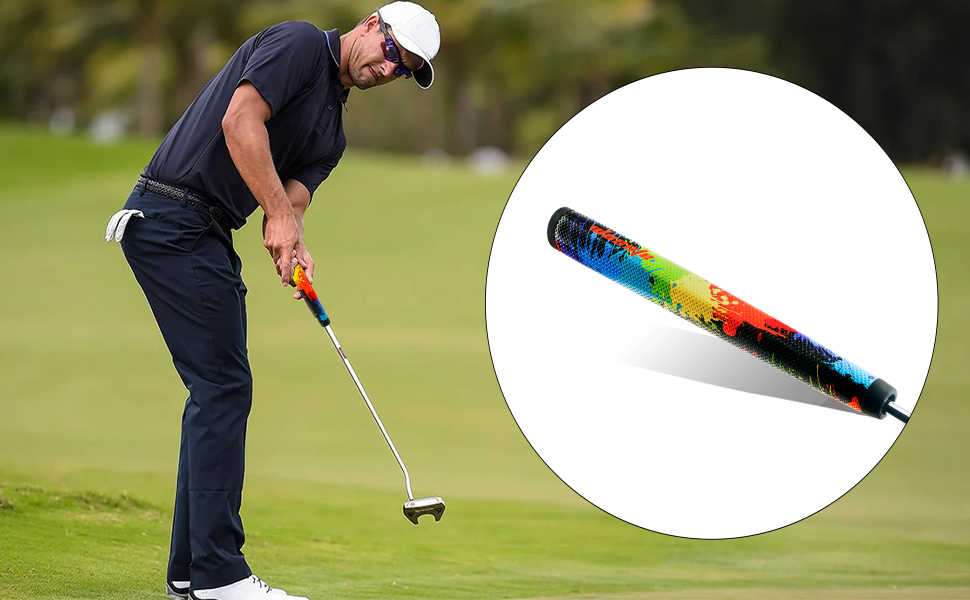 wosofe GOLF Putter Grip Two types of grips with different materials and weights Comfortable Advanced Texture Control and High-feedback Golf Putter Grip Stroke Enhancement Soft &Tacky Superior Traction