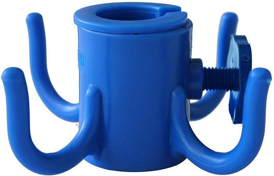 AMMSUN Beach Umbrella Hanging Hook,4-prongs Plastic Umbrella Hook Hanging for Towels /Hats/Clothes/Camera/Sunglasses/ Bags,Fit for Beach,Camping Trips Blue