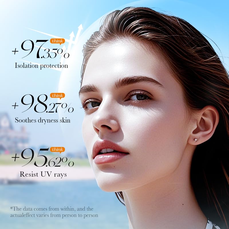 Travel-Size Sunscreen Set - 40ml Face SPF 50+ & 60ml Body Lotion, TSA-Approved, Reef-Safe, Broad Spectrum UVA/UVB Protection, Non-Greasy with Vitamin E & Aloe Vera