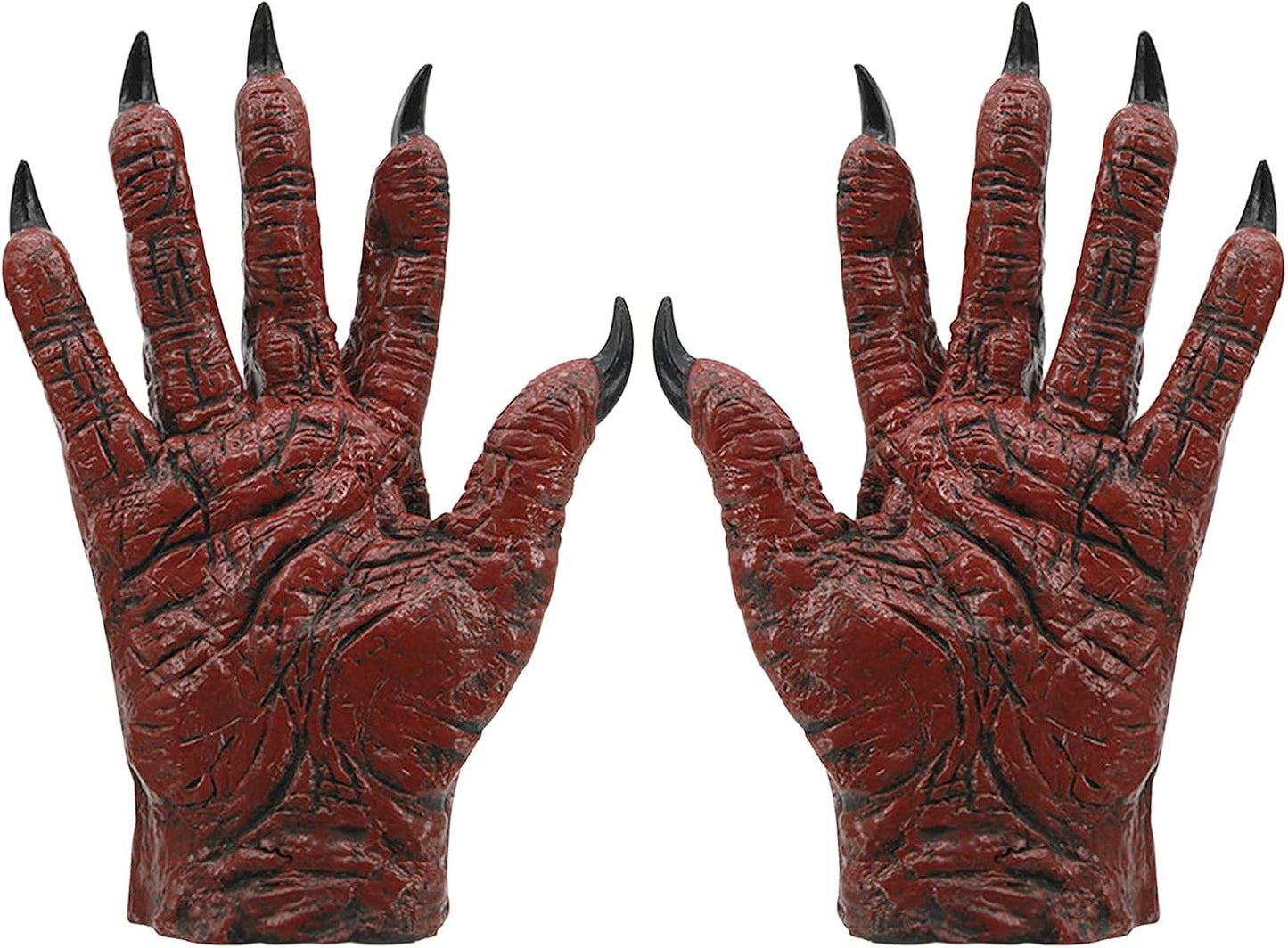 Scary Monster Mask Glove Set Halloween Costume Hat Paw Gloves Cosplay Supply