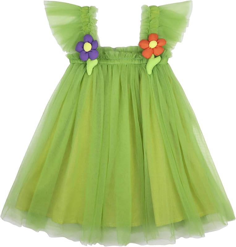 AGQT Baby Girls Tutu Dress Tulle Sundress Size 9M-5T