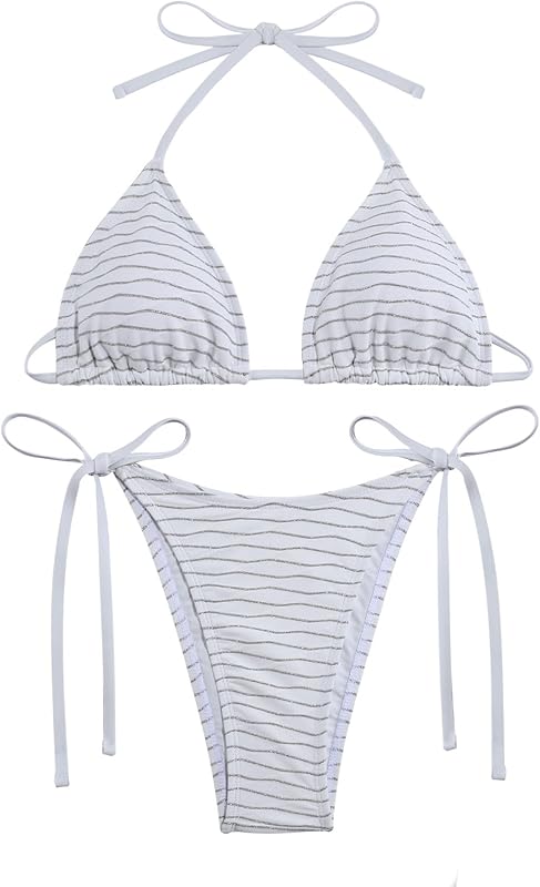 Bikini Sets Women Thongs Cheeky Two Piece Swimsuit Sexy Swimwear Triangle Cute Bathing Suit String