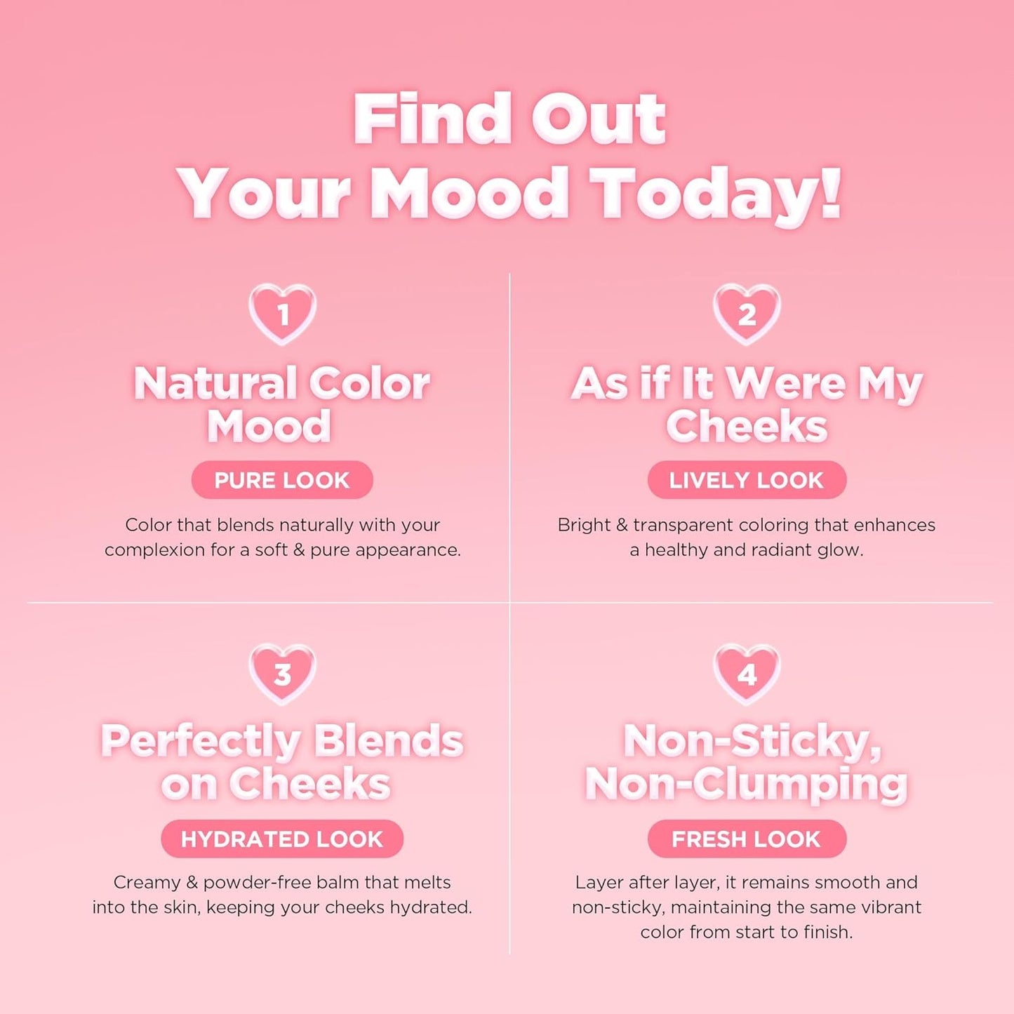 lilybyred LUV BEAM Cheek Balm | Soft Color, Glowy Finish, Creamy Texture | Natural-Looking Flush | Korean Beauty (02 Innocent Pink)