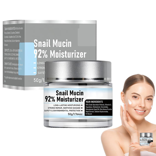 Snail Mucin 92% Moisturizer Daily Face Moisturizer,Hydrating Repair Face Gel Cream, Baba de Caracol Original, Advanced Snail 92 All In One Cream