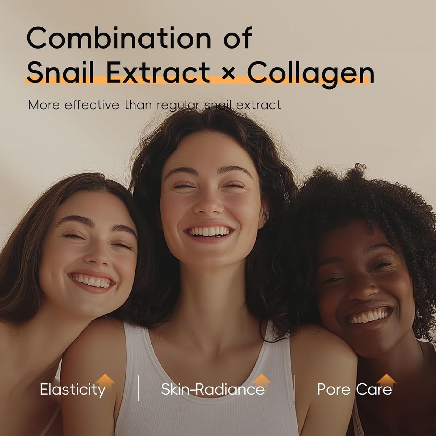 All About Snail Mucin Kit Korean Skin Care Set, Collagen Skincare Gift Set Hydrating & Lifting Skin, Snail Skin Care Products Set Cleanser, Serum, Cream, Facial Kit for Women and Men Anti - Aging 3Pcs - TrendyLookz