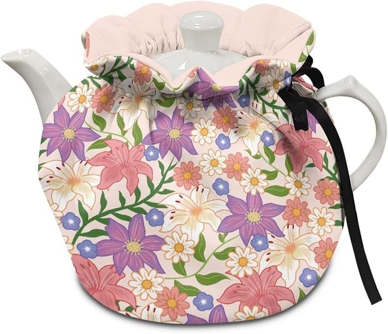 Teapot Thermal Cover Bohemian Mandala Print Tea Cozy for Tea Pot Insulated Suitable for Protecting Kettle Coffee Pot Breakfast Insulated Kitchen Coffee Table Decorative Accessories