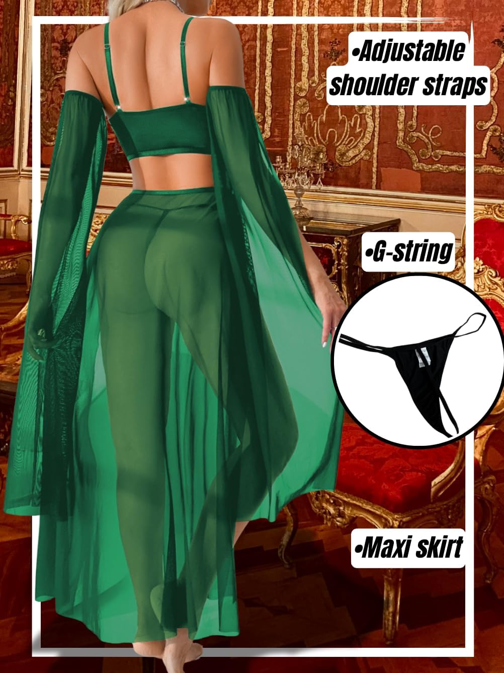 Exotic Wear Dancer Outfits,High Slit Skirt Sexy Lingerie For Women,Belly Dance Costume Cosplay Festival