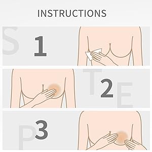 VOCH GALA Nipple Covers 2 Pairs-Seamless and Sheer Adhesive Silicone Nipple Pasties for Women Reusable, Sticky Breast Petals