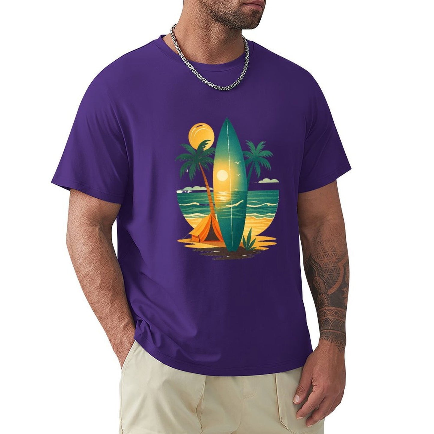 ,Men's Cotton Short-sleeved T-shirt, Breathable Loose-fitting Casual Summer Top, Suitable for Outdoor Activities and Daily Comfortable Wear,Men's T-shirt100%cottonz9ogjv2kl7vs