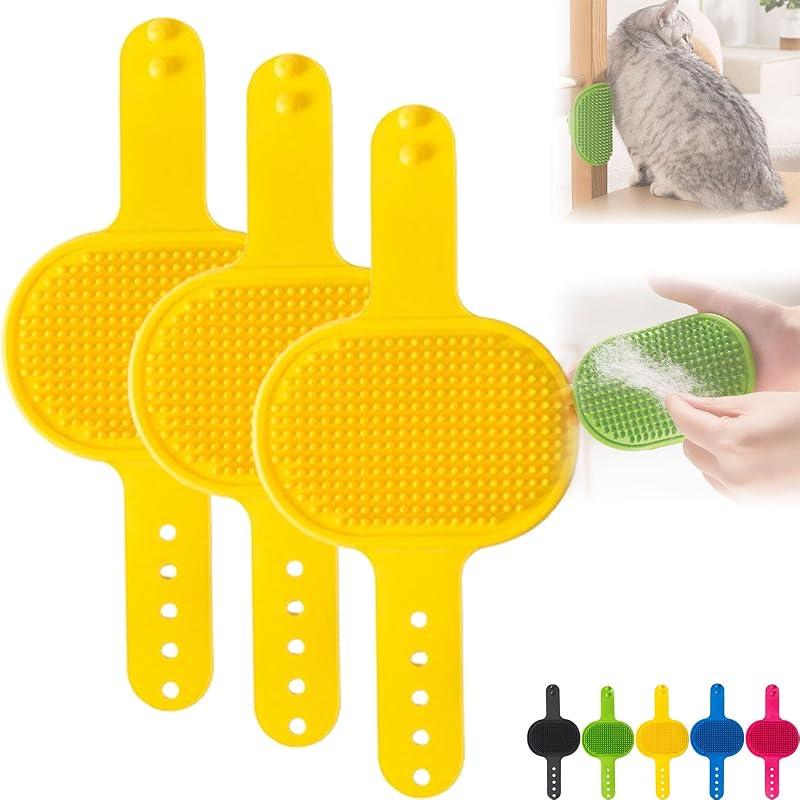 Silicone Grooming Strap Pad for Cats,Meowvo Cat Scratcher, Meowvo Silicone Grooming Scratch Pad, Cats Combs Cat Massager for Climbing Frames Table Legs