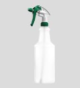 Bar5F Plastic Spray Bottle, 12 oz | Leak Proof, Empty, Trigger Handle, Adjustable Fine to Stream, Refillable, Hair Salons & Spas, Household Cleaners, Cooking | Smoke Grey (1)