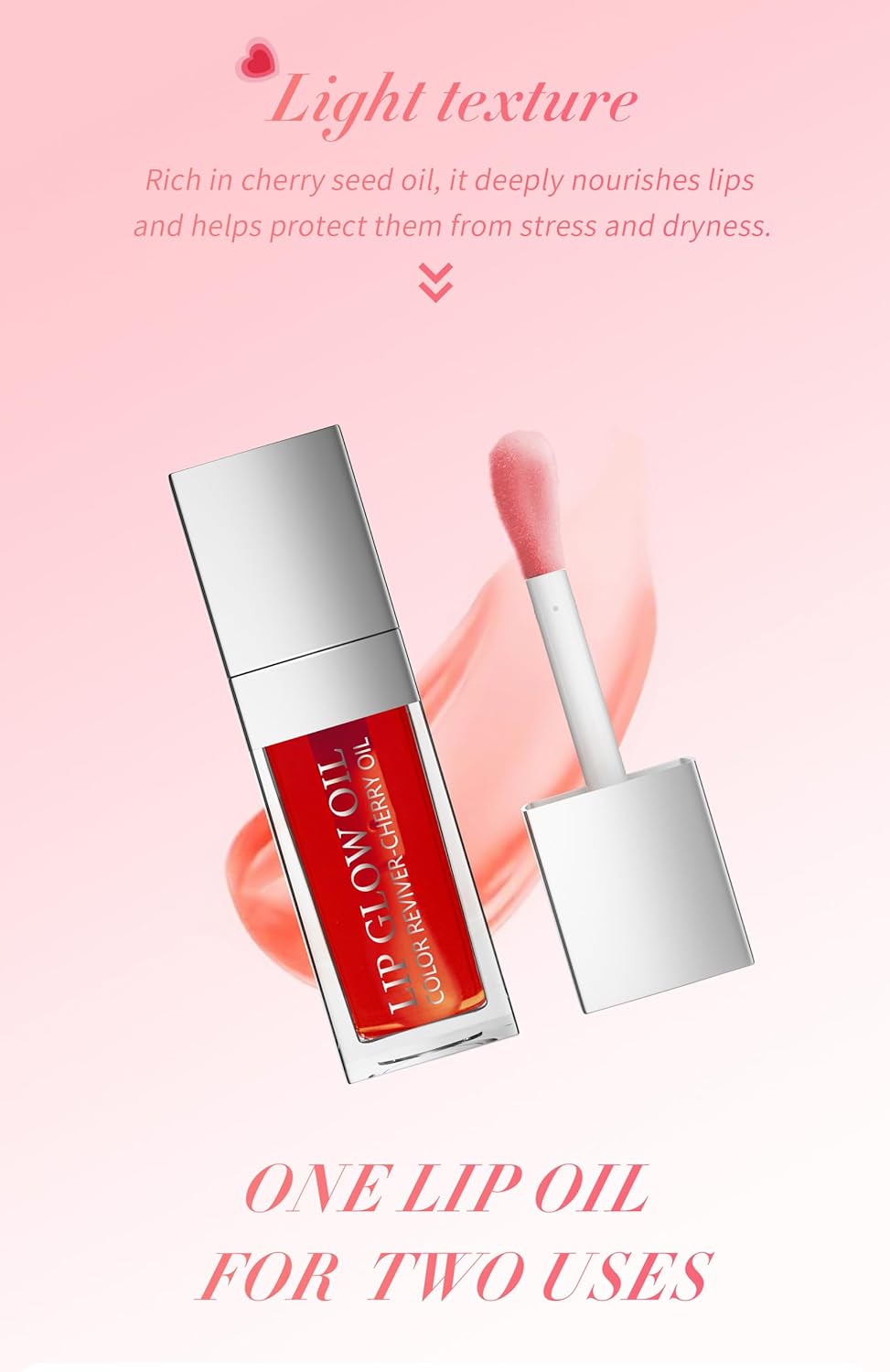 Moisturizing Lip Oil Gloss - Achieve Fuller and Healthier Lips with this Transparent Lip Balm Infused with Hydrating Lip Glow Oil (990-1#)
