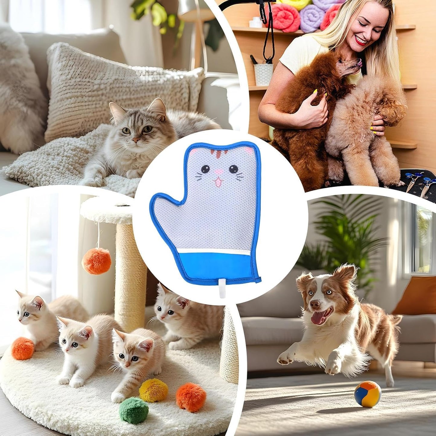 for CatsグルーミングHandbag,ペットのPull outけFur Handbag - Hair RemovalりStatic electricityクリーナーでマッサージやカーペットClothesのおHand inれに Best