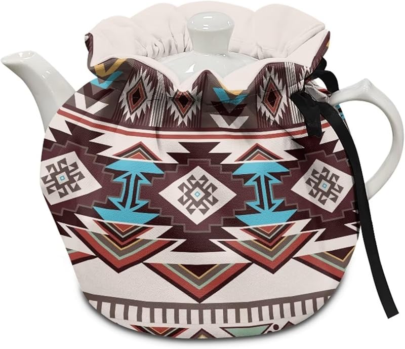 Teapot Thermal Cover Bohemian Mandala Print Tea Cozy for Tea Pot Insulated Suitable for Protecting Kettle Coffee Pot Breakfast Insulated Kitchen Coffee Table Decorative Accessories