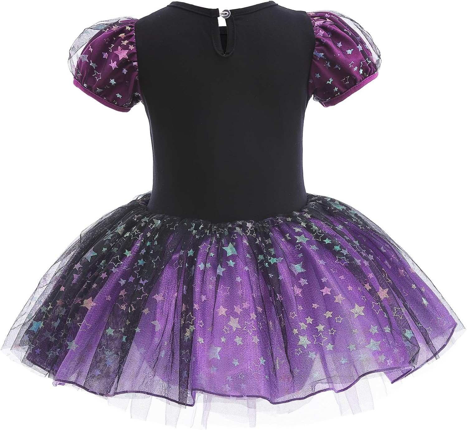 BAOHULU Leotard for Girls Ballet Dance Short Sleeve Full Tulle Tutu Skirted Dress Ballerina Costumes - TrendyLookz