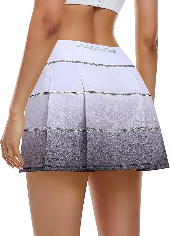 Ganado Tennis Skorts Skirts for Women with 4 Pockets Pleated Golf Skirt High Waisted Athletic Skort Workout Sports Skirt