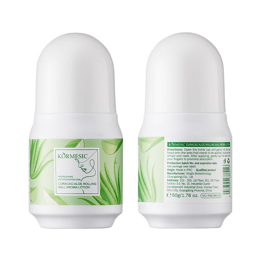 Aluminum Free Deodorant for Women, Mini Travel Size Body Antiperspirant for Women, Aloe Fresh Anti Sweat Roll-On Deodorant - 1.76 Oz