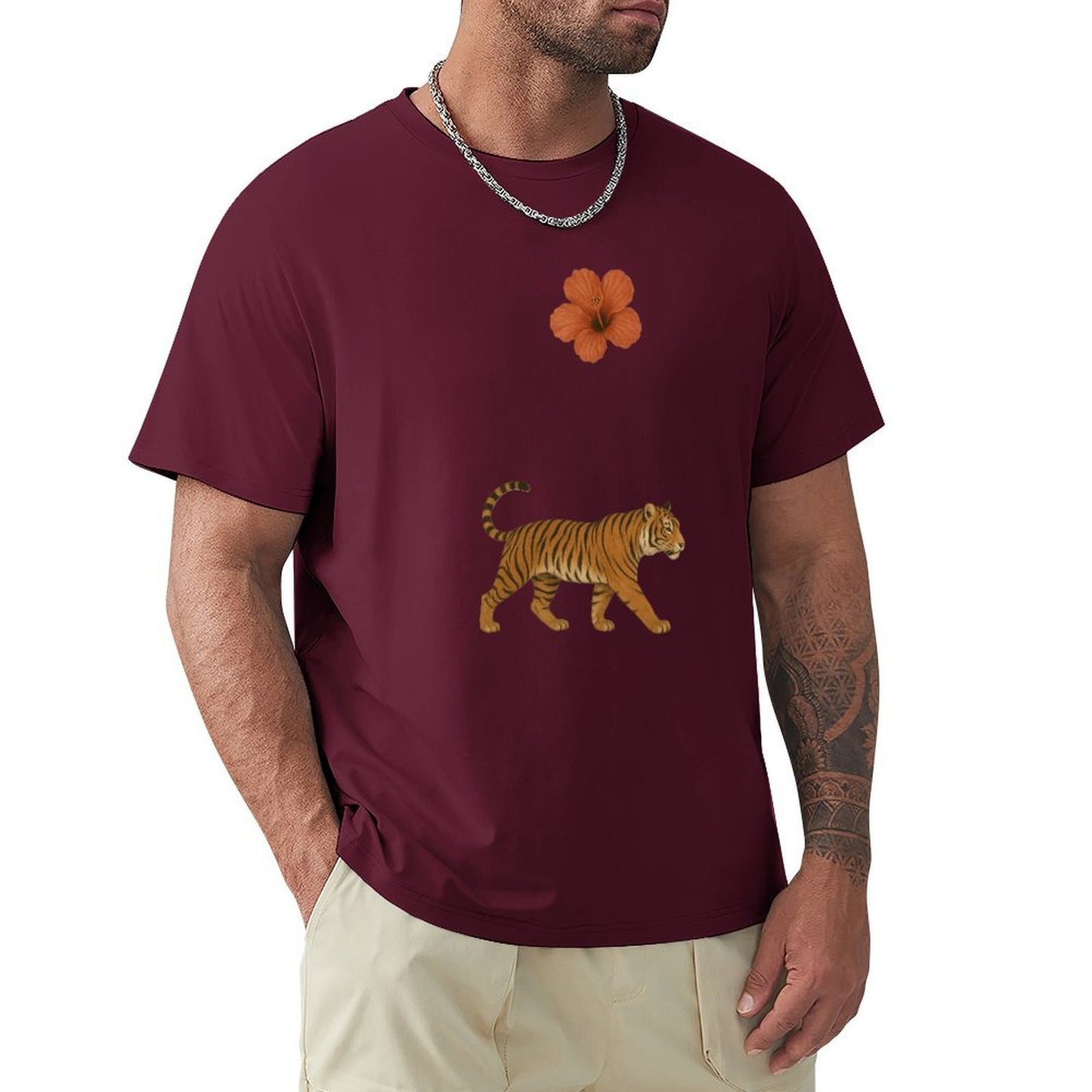 ,Men's Cotton Short-sleeved T-shirt, Breathable Loose-fitting Casual Summer Top, Suitable for Outdoor Activities and Daily Comfortable Wear,Men's T-shirt100%cottonz9ogjyd8pjtq