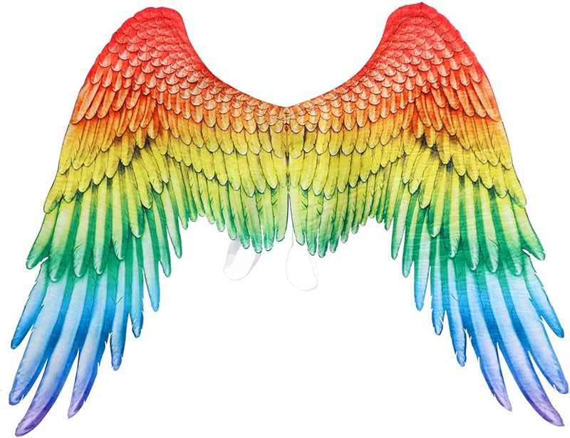Alodidae 3D Angel Wings Costume with Elastic Straps Halloween Party Mardi Gras Cosplay Accessory