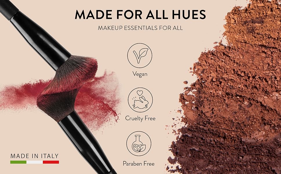 Mented Cosmetics Made in Italy, Cruelty Free Makeup, Vegan, Paraben Free, Shimmer Bronzer, Highlighter Bronzing Powder Palette for Face with Vitamin E + A, 0.35oz/10g, Beach Bum