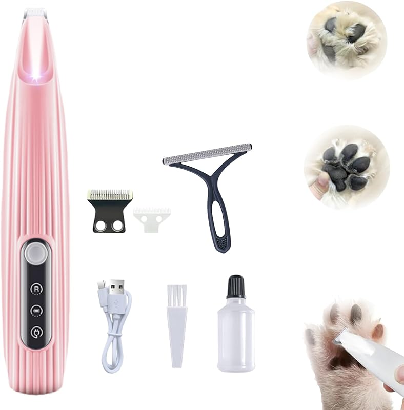Belvedere Cat Trimmer, Belvedere Cat Grooming Trimmer, Rechargeable Quiet Pet Shaver for Paws, Ears, Eyes, Face and Buttocks (F2 White) - TrendyLookz