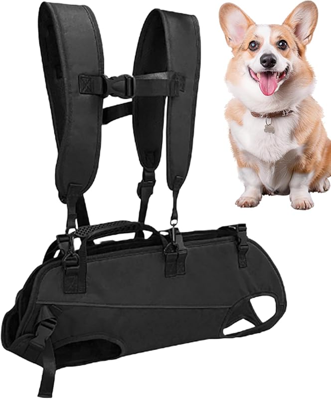 Sac à Dos de randonnée pour Chien, Sangle de Transport Horizontale réglable et Portable pour Chien, vêtements et Accessoires multifonctionnels pour Voyage, randonnée, vélo, Urgence, Sport, extérieur