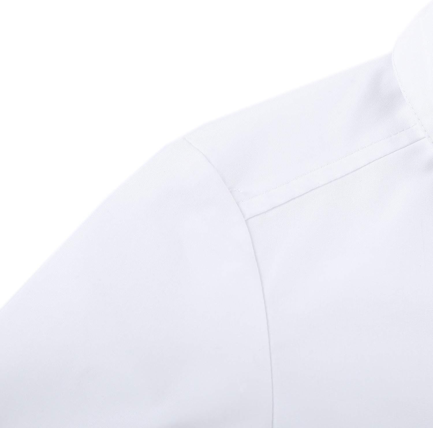 Bienzoe Girls School Uniform Shirt: Kids Summer Ruffle Button Down Long Sleeve Cotton Oxford Blouse - TrendyLookz