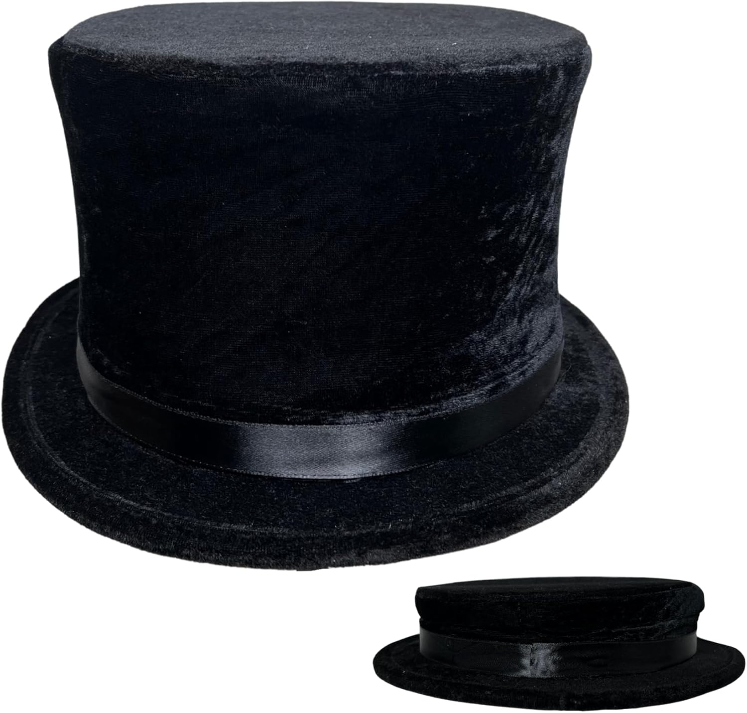 Black Collapsible Folding Top Hat – Magicians, Dancers, and Theater Performances, Perfect for Adults. - TrendyLookz