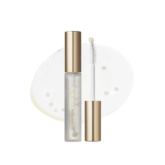 SUNGBOON EDITOR Triple Active Eyelash Serum | Strengthens and Nourishes Weak,Damaged Lashes | C-Curl Brush and Ball Tip Design | Gentle, Tear-Like pH for Daily Use | Korean Eyelash Care Serum