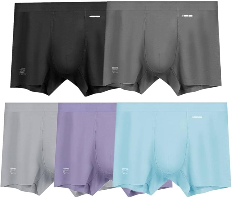Premium Men's Naked Feeling Air Micro Modal Boxer Briefs - Softer Than Cotton-Athleisure Mens Underwear Trunks