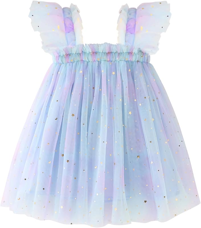 AGQT Baby Girls Tutu Dress Tulle Sundress Size 9M-5T