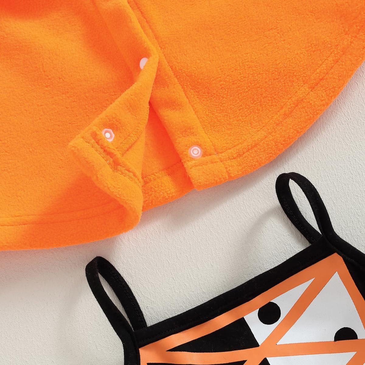 Yccutest Newborn Baby Girl Halloween Outfits 2Pcs Straps Tutu Romper Dress Halloween Cloak Coat Infant Pumpkin Witch Costume