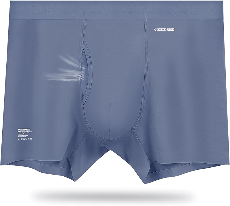 Premium Men's Naked Feeling Air Micro Modal Boxer Briefs - Softer Than Cotton-Athleisure Mens Underwear Trunks