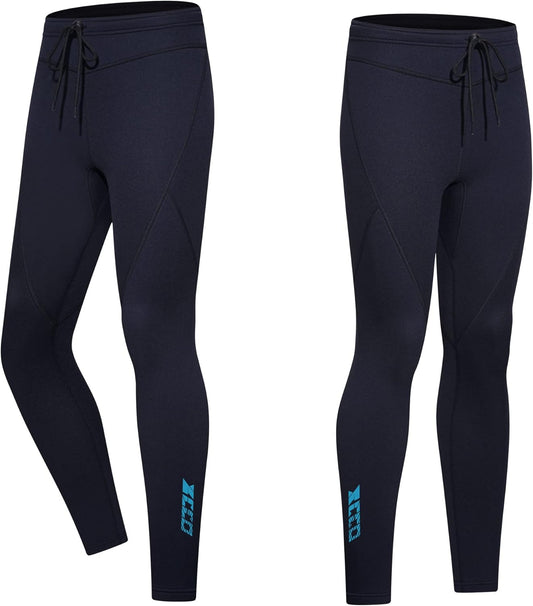 Men&Women Wetsuit Pants, 1.5mm/3mm Neoprene Long Pants Keep Warm,Diving Pants for Surfing Kayaking Swimming Diving Canoeing