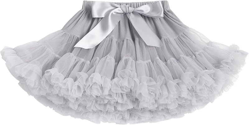 Petticoat Skirt for Girls Tutu Skirt Princess Fluffy Soft Tulle Ballet Birthday Party Pettiskirt Half Slips Dance Underskirt