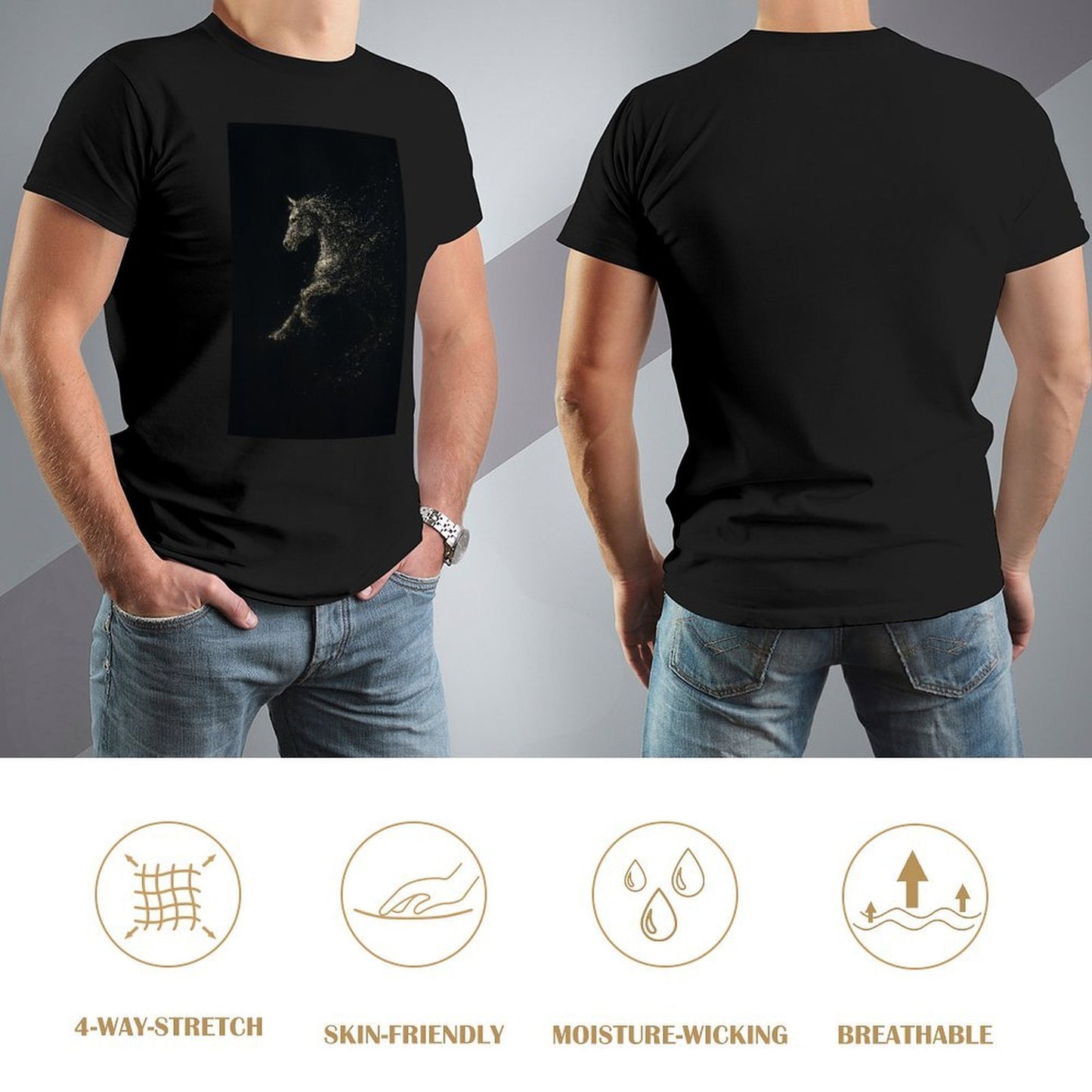 Men's Cotton Short-sleeved T-shirt, Breathable Loose-fitting Casual Summer Top, Suitable for Outdoor Activities and Daily Comfortable Wear,Men's T-shirt100%cottonzxvsy31mruo0