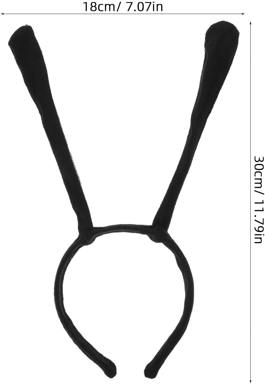 ABOOFAN Tentacle Headband Ant Antenna Headband Cartoon Animal Tentacle Hair Bands Hair Hoops Cosplay Party Makeup Headband (Black)