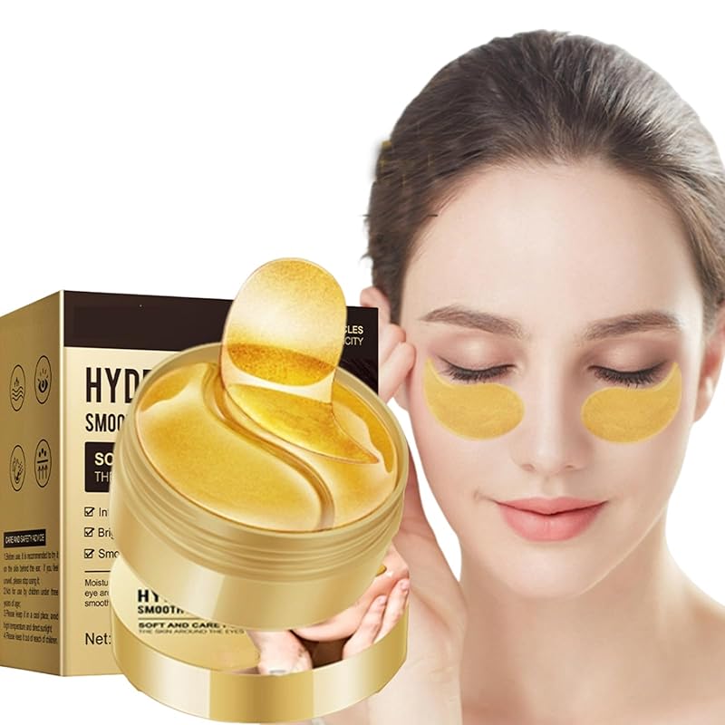 Under Eye Patches, Eye Mask, Reduce Puffy Eyes, Dark Circles, Eye Bags, Eye Patches with Collagen, Anti-Aging Rejuvenating Moisturizing Skin Care for Anti-Wrinkle Eye Masks 60PCS