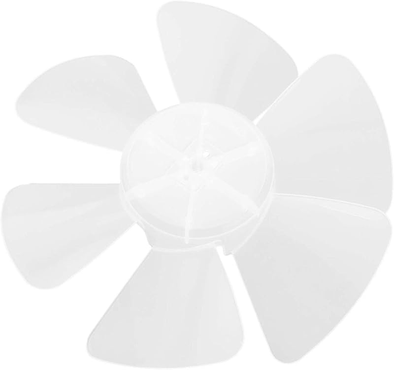 Plastic Fan Blade Replacement for Standing Pedestal Fan Table Fanner General Accessories with Nut Cover Type B 14 Inch
