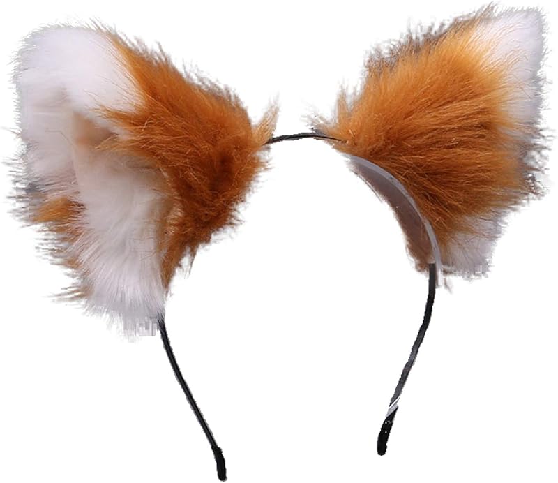 Faylay Cosplay Girl Plush Furry Cat Ears Headwear Accessory for Cam Girl Party
