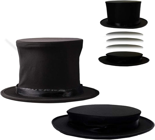 Collapsible Top Hat- Magician Costume- Magician Top Hat- Magic Tricks- Costume Hats by Funny Party Hats