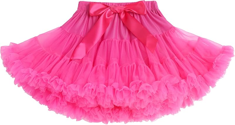 Petticoat Skirt for Girls Tutu Skirt Princess Fluffy Soft Tulle Ballet Birthday Party Pettiskirt Half Slips Dance Underskirt