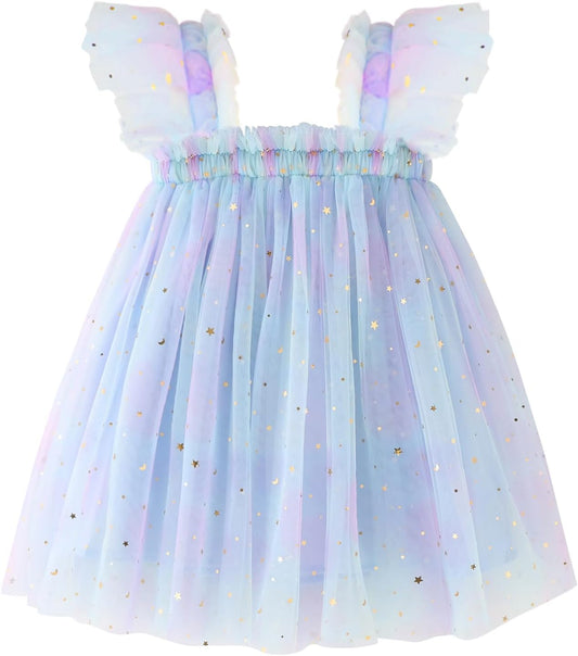 AGQT Baby Girls Tutu Dress Tulle Sundress Size 9M-5T