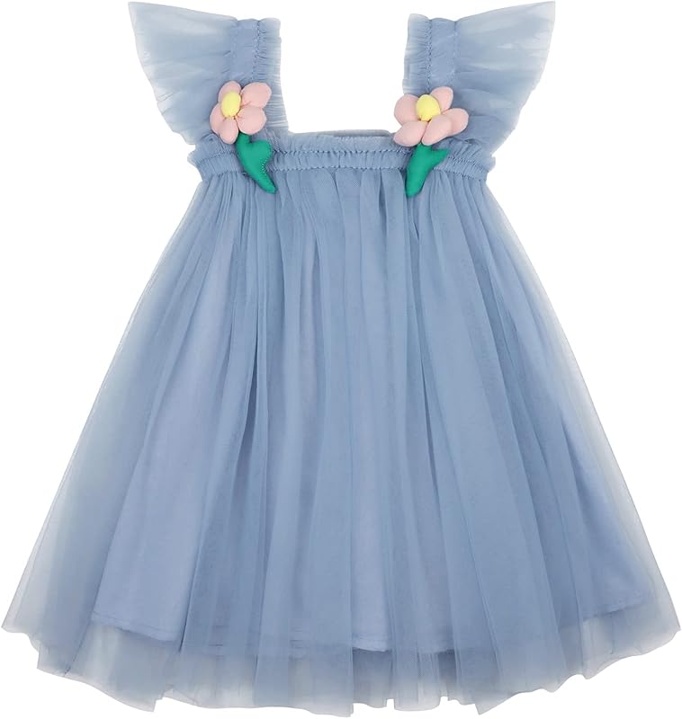 AGQT Baby Girls Tutu Dress Tulle Sundress Size 9M-5T