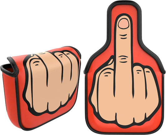 Middle Finger Golf Putter Head Covers - Premium Club Protector with Magnetic Closure | Essential & Funny Golf Accessories for Men