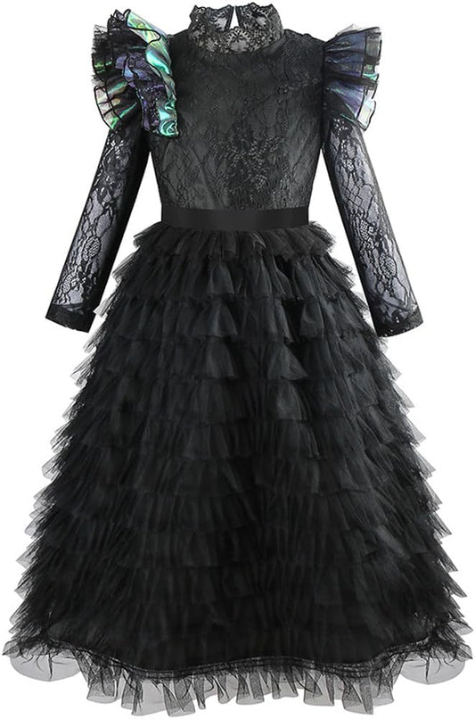 Movie Elphaba Cosplay Dress Hat Girls Glinda Elphaba Costume Tutu Funny Skirt for Halloween Party