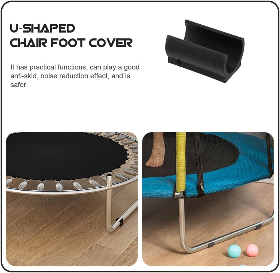 U Shaped Floor Glides: 25Pcs 25mm Plastic Chair Foot U Shaped Floor Glides Tubing Caps Cover Chair Foot Pads Furniture Foot Rectangle Shaped Non-Slip Chair Leg Tip Protectors