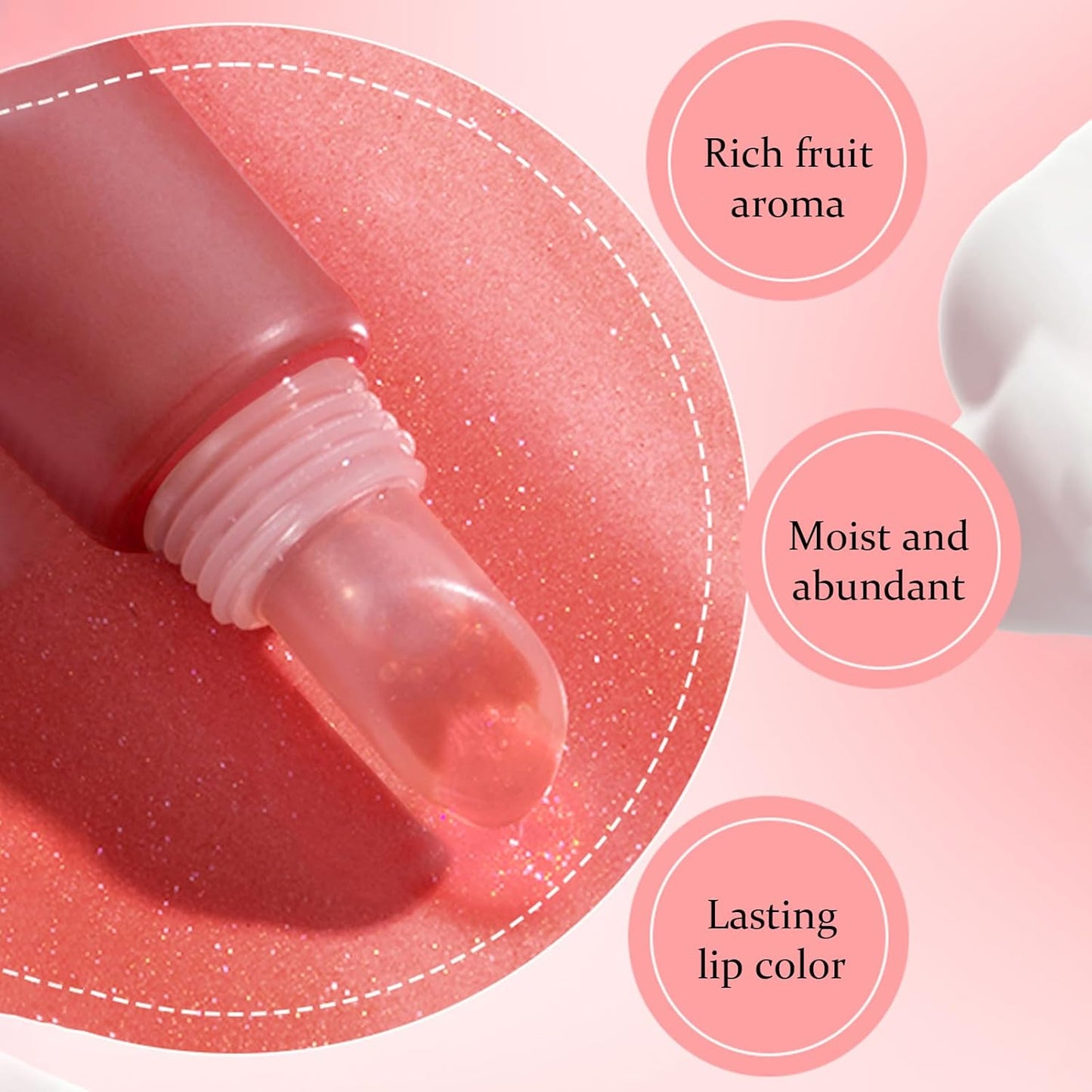 Juicy Lip Gloss, Lipgloss for Women and Girls, Lip Plumper, Lip Makeup Hydrating, Tinted Lip Balm, Colorful Lipgloss Moisturizing and Vibrant #nude